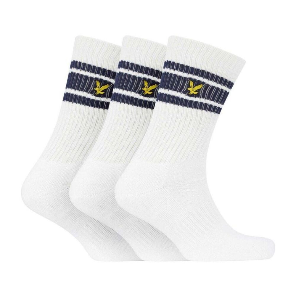 Lyle & Scott Mens Grant Sports Socks (Pack of 3) / Bright White